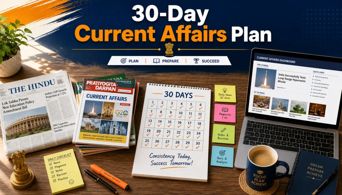 How to Prepare Current Affairs for Competitive Exams: A 30-Day Study Plan